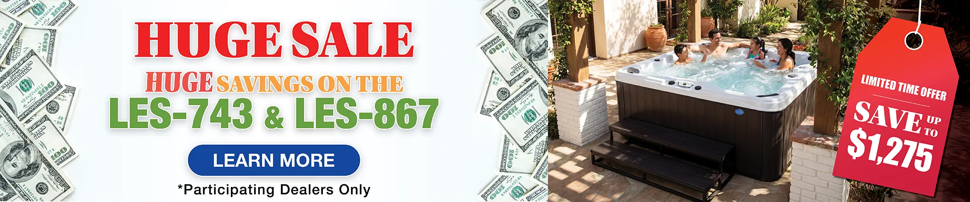 Calspas hot tub being used in a family setting - San Bernardino