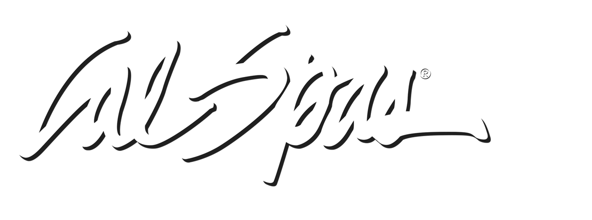 Calspas White logo hot tubs spas for sale San Bernardino